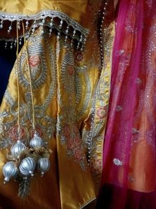 Yellow And Pink Bridal LAHNAGA☆☆☆