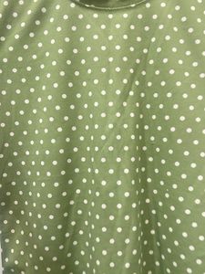 Sea Green Polka Dot Top