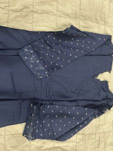 W Elegant Blue Kurta