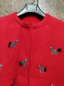 Red Zebra Cardigan