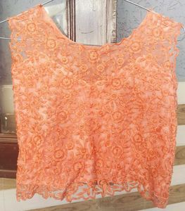 Crop Top With Lehenga Set