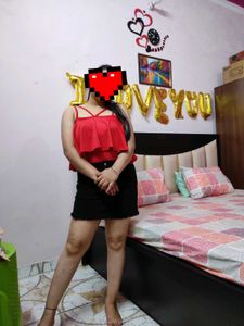 Red Frilled Monokini Bodysuit