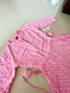 Pink Round Kurti