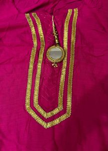 Elegant Pink Kurta And Sharara Set