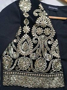 Embellished Black Top