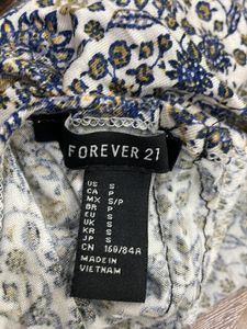 Forever 21 Women White Printed Top