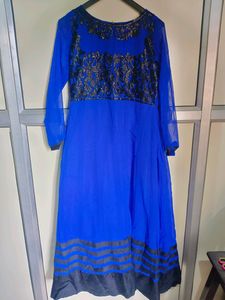 Blue Party Wear anarkali