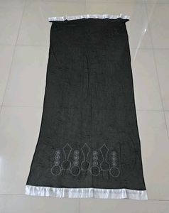 Black Embellished Shwal