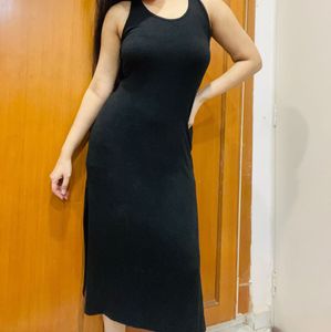 Black Midi Tank Dress
