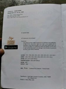 Computer Science with Python - Class XII