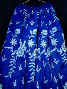 Ethnic Frock (Anarkali For Women) + Blue Skirt