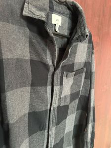 Classic Black &amp; Gray Checkered Flannel Shirt – H&amp;M