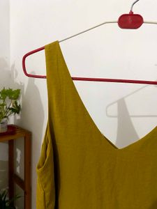 Yellow slip top