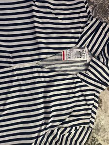 Blue Stripes Midi Dress