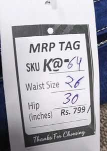 K@64 Size-26 (Sale) Latest Ladies high waist Jeans