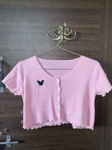 Pink Crop Top