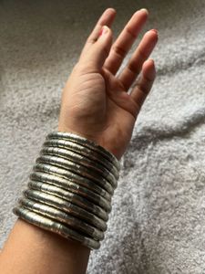 Golden Bracelet With Bangles