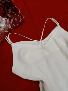 🤍White Strappy Office/Casual Tank Top🤍