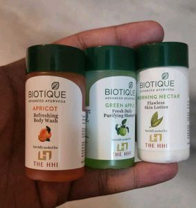 Biotique Shampoo, Body Wash And Skin Lotion