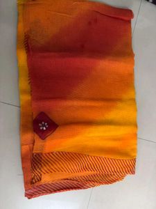 Ombre Orange Sari