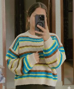 Striped Knit Sweater