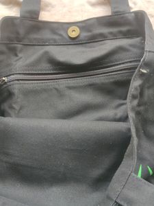 Black Cotton Bag 🛍️