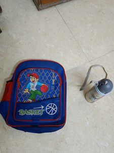 School Bag And Bottle