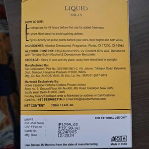 Milan Liquid Perfume