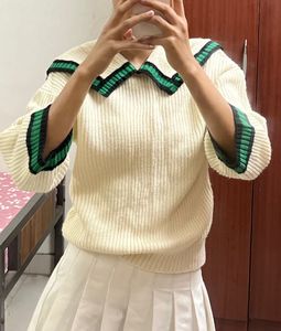 Sailor Collar Knit Sweater