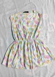 Pastel Polka Top For Women