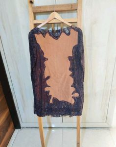 Brown Net designer Top Size-34-36