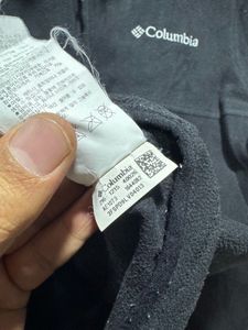 Columbia Unisex Black Long Sleeves Zipup Fleece