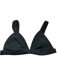 Black Ribbed Triangle Bralette 90% New