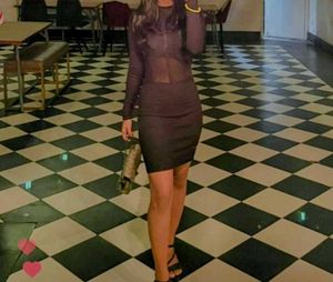 Black Bodycon Mini Dress