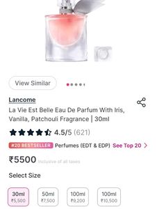 Original Lancome Perfume