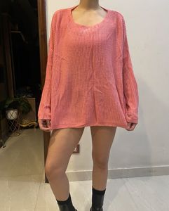 Cute Pink Knit Sweater