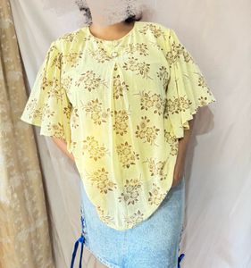 Floral Yellow Top