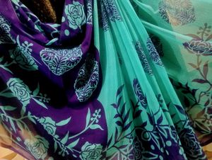 Jaipuri Printed Mulmul Cotton SAREE