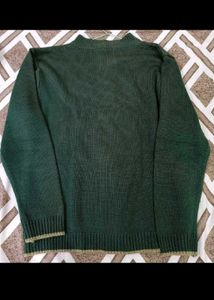 Stylish Green Knit Cardigan