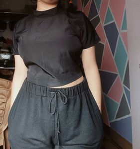 Black Crop Top