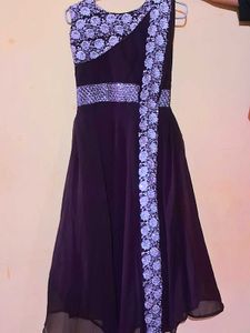 🍷 Elegant Wine Embroidered Party Wear Dress 🍷🔥