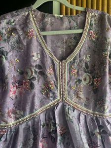 Kurta Set - Lavender Floral Alia Style