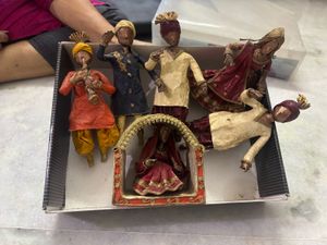 Vintage Handcrafted Paperwork Indian Figurines
