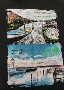 Graphic Print Black Mens Hoodie