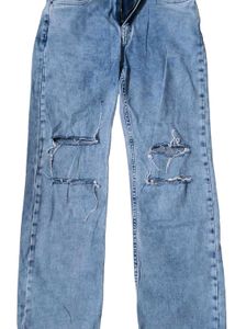 Ripped Blue Denim Jeans