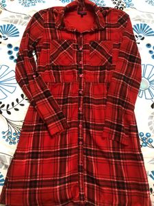 Red Shirt Dress