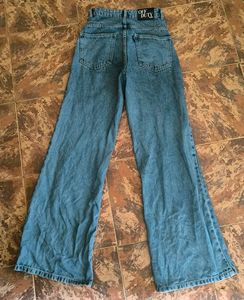 Off duty Wide Leg Denim Jeans