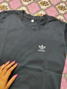 Adidas Prussian blue t-shirt for unisex