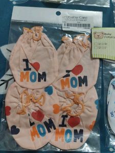 Baby Mittens Set 4, Glove Of Hand And Leg