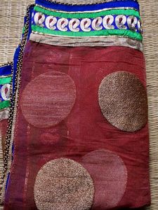 Elegant Maroon Saree